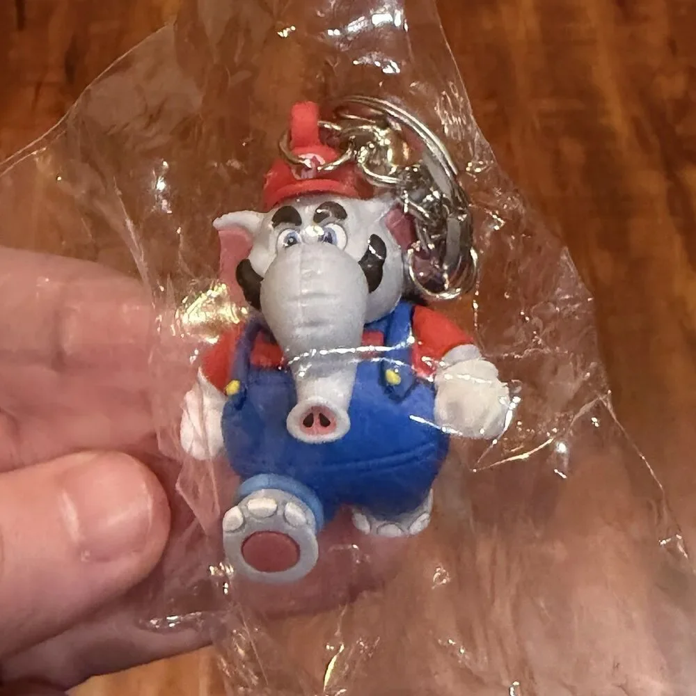 Super Mario Bros Wonder Nintendo Switch Elephant Keychain Lot - New & Sealed!